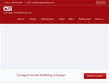 Tablet Screenshot of chicagoscaffolding.com